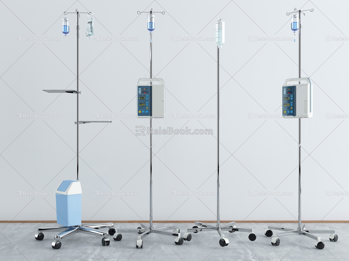 Modern infusion rod Medical equipment Infusion rod 3d model