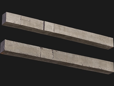 concrete beam construction beam cement column square cement column 3d model