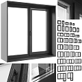 Different Modern Casement Window Styles With Black Frame Design Options For Home Interior