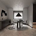 Modern Living Dining Area With Round Rug Fireplace And Sofa Set Interior