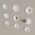 White Modern Downlights and Spotlights with Various Decorative Styles for Interior Lighting