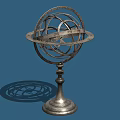 Industrial Equipment Metallic Precision Device With Circular Rings And Stable Base Stand