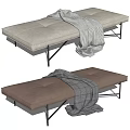 Modern bed end stool low tread bed end stool combination 3d model