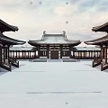 modern song-style temple song-style temple 3d model