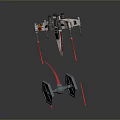 Starfighter Models With Black Hexagonal Wings And White Red X Design On Dark Reflective Background