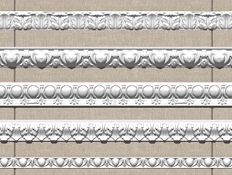 European plaster line 3d model