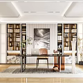 Modern study 3d model