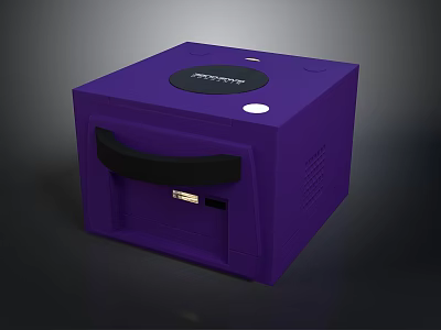 Purple DYMO Electronic Device With Compact Design Handle And Paper Outlet 3d model