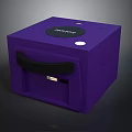 Purple DYMO Electronic Device With Compact Design Handle And Paper Outlet
