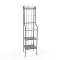 Durable Metal Storage Shelf With Multi tier Design For Home Organization