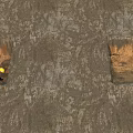 Workers Excavating Square Foundation Pits On Construction Site With Muddy Ground
