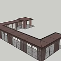Modern Outdoor Pergola Design With Glass Railings And L Shaped Dark Roof