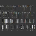 Assorted Medieval Weapons Collection Featuring Swords Axes Spears Daggers and Polearms 3d model