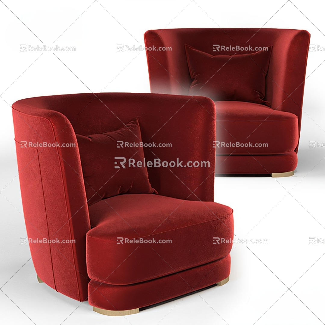 Single sofa 3d model