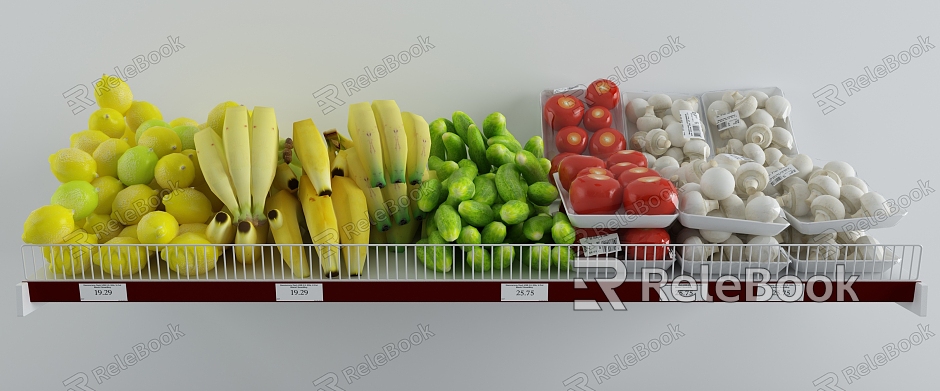 Modern Vegetables Fresh Fruits model