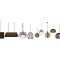 Various Stylish Pendant Lights With Unique Designs And Materials For Interior Design