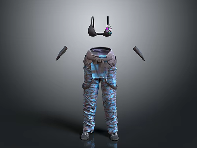 Ski Clothing Cyberpunk Clothing 3d model