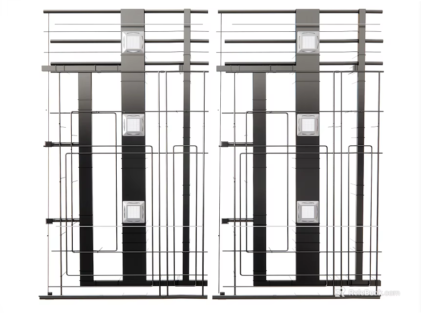 Detailed Industrial Pipe Structure Layout Design With Framework And Technical System 3d model 