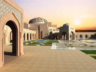 Mosque Architecture in Southeast Asia 3d model