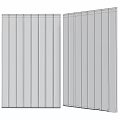 Gray Wood Grain Vertical Strips Decorative Panels With Modern Design For Interior Wall