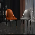 Yellow and White Modern Dining Chairs with Black Gold Metal Legs for Living Room