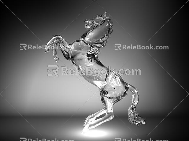 Crystal Horse 3d model