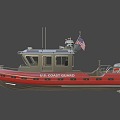 Coast Guard Rescue Boat 3d model