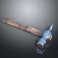 Rustic Hammer With Wooden Handle And Metal Head For Construction Workshop Equipment