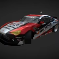 Functional Racing Car With High Performance Features And HAMROCK Sponsor Logos 3d model