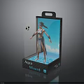 Aqua Wizard Female Character In Display Package With Blue Background And Soccer Ball