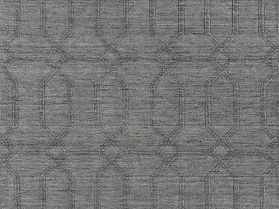 Modern Gray Square Rug With Textured Geometric Pattern And Intricate Lines 3d model
