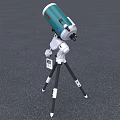 Green And White Commercial Telescope Equipment With Tripod Stand And Optical Mount