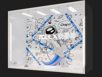 Modern window beauty 3d model