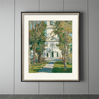 European architectural painting decorative painting 3d model