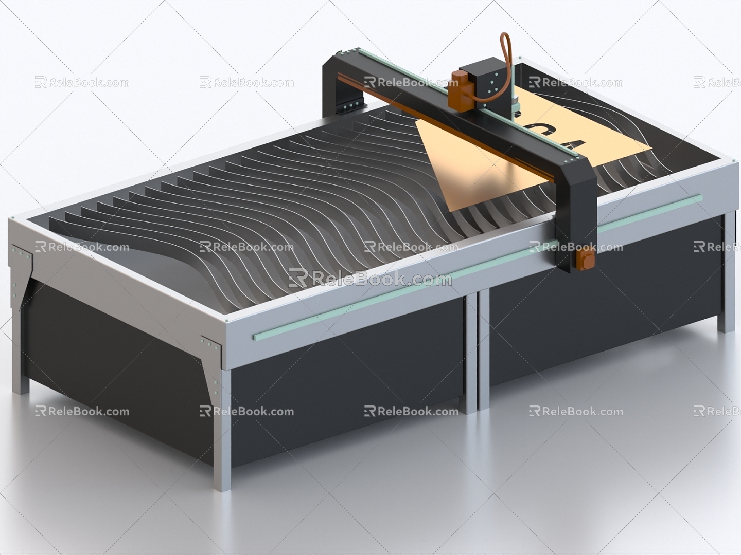 Plasma cutting machine cutting machine cutting machine machine tool cutting machine bed gunbed processing equipment industrial equipment 3d model