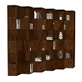 Storage Cabinet Shoe Cabinet Wall Cabinet Book Decoration Display Cabinet 3d model