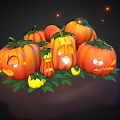 Pumpkin lantern pumpkin cartoon pumpkin Halloween pumpkin Halloween 3d model