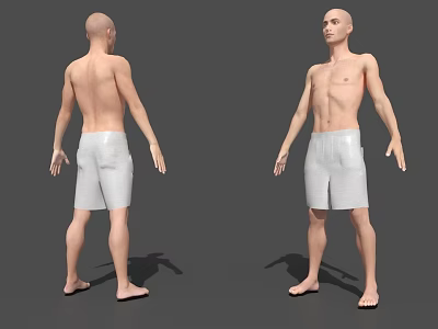 Clothing Men's Shorts 3d model Clothing Men's Shorts 3d model