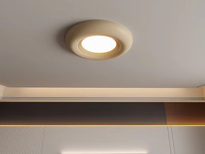 Modern Ceiling Light Fixture with Minimalist Design and Warm Glow 3d model