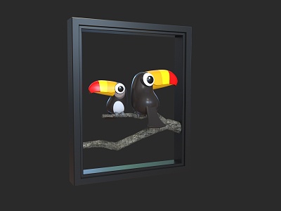 Modern Cartoon Bird model