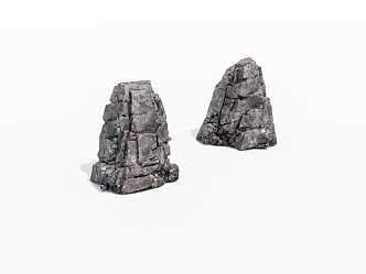 Outdoor stone 3d model