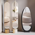 Modern mirror Internet-famous full-length mirror full-length mirror floor mirror 3d model