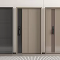 Modern Security Doors With Various Designs Secure Locks And Color Options 3d model
