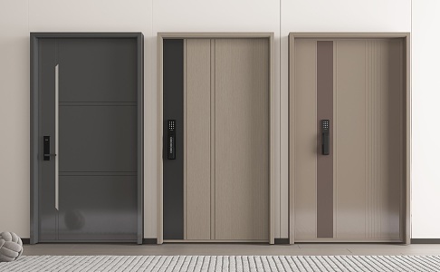 Modern security door 3d model