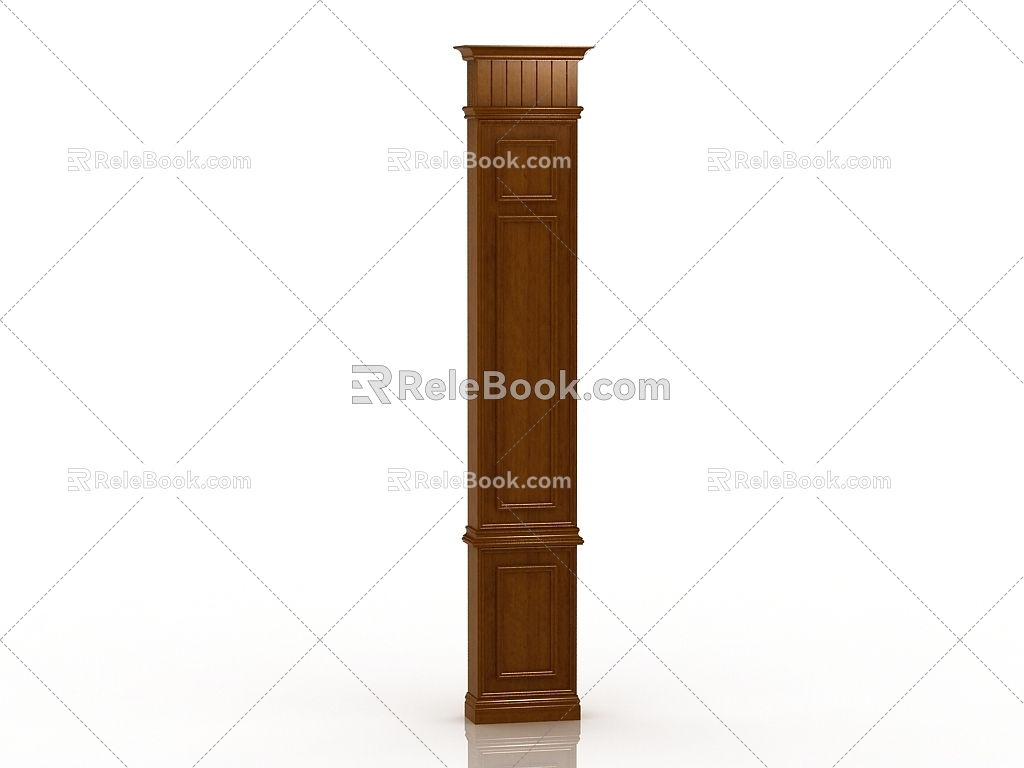 Jane's Roman column background wall 3d model