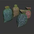 Colorful Fabric Storage Bags With Drawstring Closure And Various Patterns For Home Use