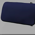 Stylish Blue Leather Clutch Bag With Zipper For Women's Fashion Accessories