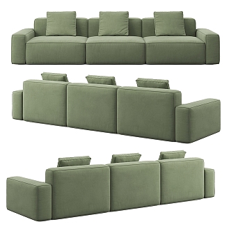 Simple Living Room Sofa Simple Sofa Pillow Living Room Sofa Double Sofa 3d model