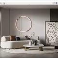 Modern Sofa Coffee Table Combination Sofa Coffee Table 3d model