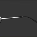 Stylish Silver Metal Frame Glasses With Clear Lenses And Reflective Surface On Black Background